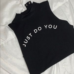 “Just Do You” Black Bodysuit Forever 21 🖤